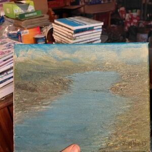 Tranquil River Landscape Painting